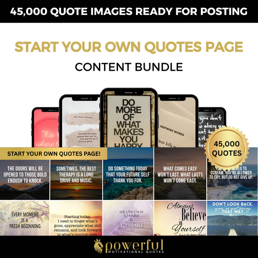 Start Your Own Quotes Page - 45,000 Quotes Bundle